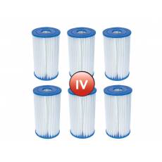 6 x FILTR TYPU "IV" DO POMPY BASENOWEJ - BESTWAY 58095