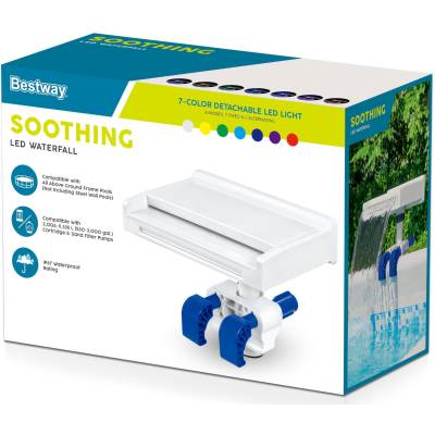 Kolorowa kaskada wodospad LED do basenu - Bestway 58619