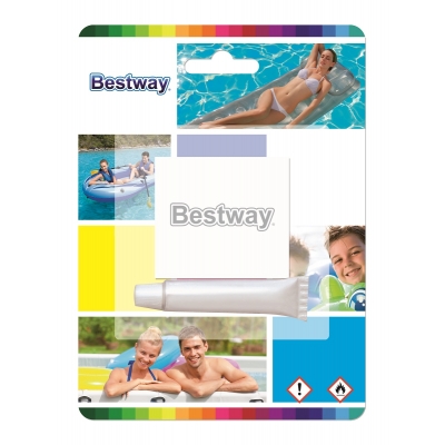 ZESTAW NAPRAWCZY ŁATKA + KLEJ - BESTWAY 62022