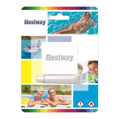 ZESTAW NAPRAWCZY ŁATKA + KLEJ - BESTWAY 62022