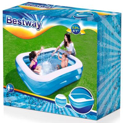 DUŻY DMUCHANY BASENIK 201x150x51 cm - BESTWAY 54005