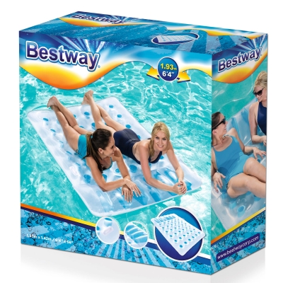 DMUCHANY PODWÓJNY MATERAC 193x142 cm - BESTWAY 43055