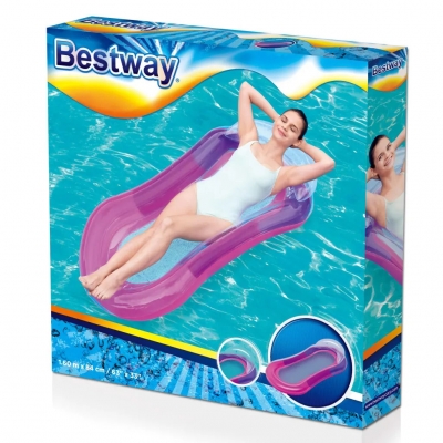 FOTEL MATERAC DO PŁYWANIA FIOLETOWY 160x84 cm - BESTWAY 43103