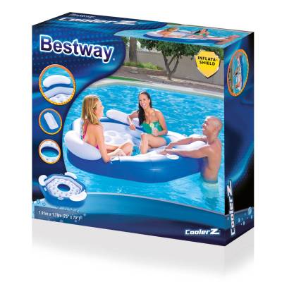 DUŻA DMUCHANA WYSPA MATERAC 191x178 cm - BESTWAY 43111