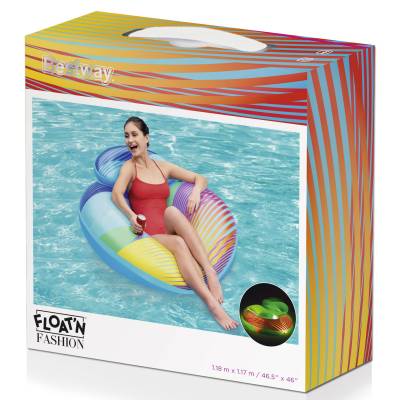 KOŁO OPONKA LED KOLOROWA 118 cm - BESTWAY 43252
