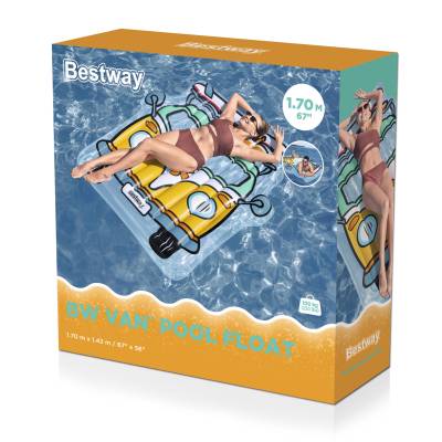 Materac plażowy do pływania VAN ogórek VW 164x127x18 cm - Bestway 43952
