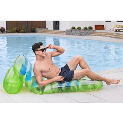 Dmuchany materac do pływania leżak regulowany 193x80 cm - Bestway 43962