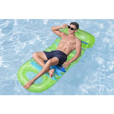 Dmuchany materac do pływania leżak regulowany 193x80 cm - Bestway 43962