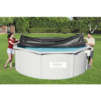 Winylowa pokrywa na basen stelażowy 360/396 cm - Bestway 58292