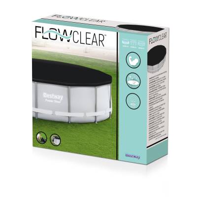 Winylowa pokrywa na basen stelażowy 360/396 cm - Bestway 58292