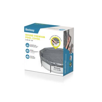 Pokrywa na basen stelażowy 305 cm PREMIUM - Bestway 58948