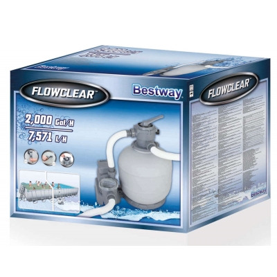 POMPA PIASKOWA DO BASENU 7571 l/h + PIASEK - BESTWAY 58366