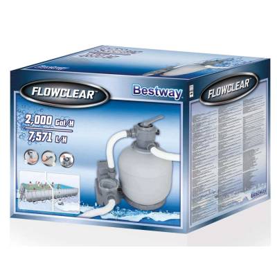 POMPA PIASKOWA DO BASENU 7571 l/h + PIASEK - BESTWAY 58366