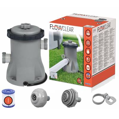 POMPA FILTRUJĄCA DO BASENU 1249 l/h + FILTR - BESTWAY 58381