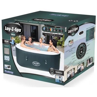 Dmuchane spa jacuzzi IBIZA 180x180x66 cm 6 os. - Bestway 60015