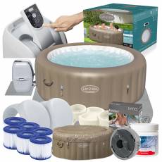 FULL ZESTAW DMUCHANE JACUZZI SPA PALM SPRINGS 196x71 cm - BESTWAY 60017