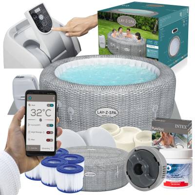Zestaw PRESTIGE dmuchane jacuzzi spa Honolulu 196x71 cm 6 os. WiFi - Bestway 60019