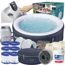 Zestaw PRESTIGE dmuchane jacuzzi spa Miami 180x66 cm 4 os. - Bestway 6001C