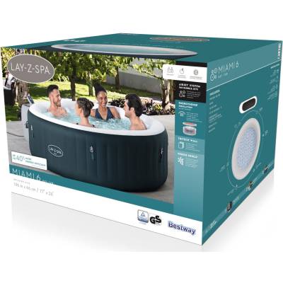 Dmuchane jacuzzi spa Miami 196x66 cm 6 os. - Bestway 6001D