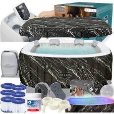Zestaw PRESTIGE dmuchane jacuzzi spa Hollywood 180x180x66 cm - Bestway 6001F