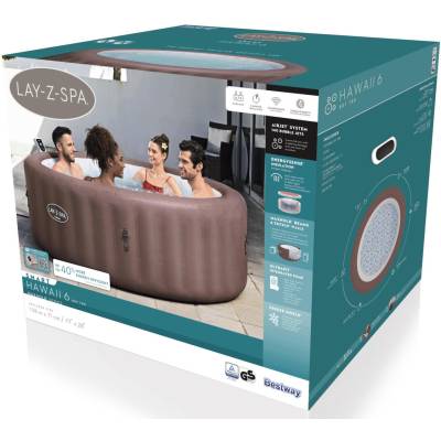 Dmuchane jacuzzi spa Hawaii 196x71 cm 6 os. WiFi - Bestway 6001G