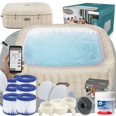 Zestaw PRESTIGE dmuchane jacuzzi spa Rome 201x201x71 cm 7 os. WiFi - Bestway 6001M
