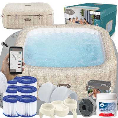 Zestaw PRESTIGE dmuchane jacuzzi spa Rome 201x201x71 cm 7 os. WiFi - Bestway 6001M