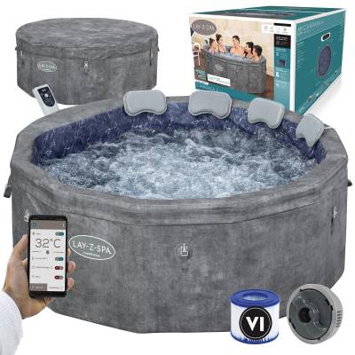 Panelowe jacuzzi spa Carrara 170x65 cm 6 os. WiFi - Bestway 6001V