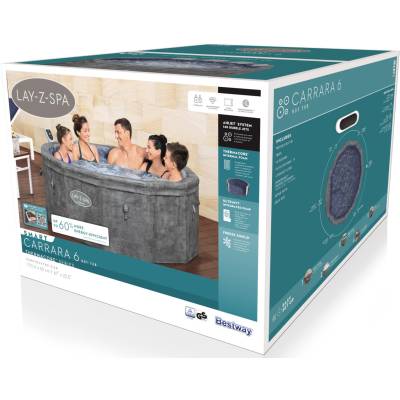 Panelowe jacuzzi spa Carrara 170x65 cm 6 os. WiFi - Bestway 6001V