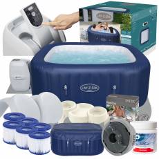 FULL ZESTAW DMUCHANE SPA JACUZZI HAWAII 180x180x71 cm - BESTWAY 60021