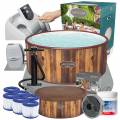 FULL ZESTAW DMUCHANE SPA HELSINKI 180x66 cm 7 os. - BESTWAY 60025