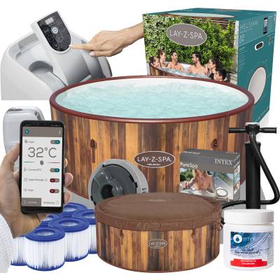Zestaw PRESTIGE dmuchane jacuzzi spa Helsinki 180x66 cm 7 os. WiFi - Bestway 60025