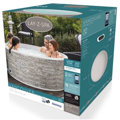 Dmuchane jacuzzi spa Vancouver WiFi 155x60 cm 5 os. - Bestway 60027