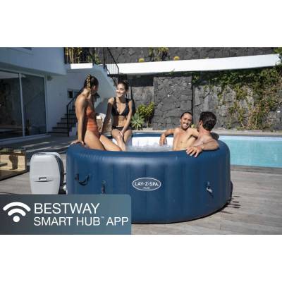 FULL ZESTAW DMUCHANE JACUZZI SPA MILAN WiFi 196x71 cm 6 os. - BESTWAY 60029