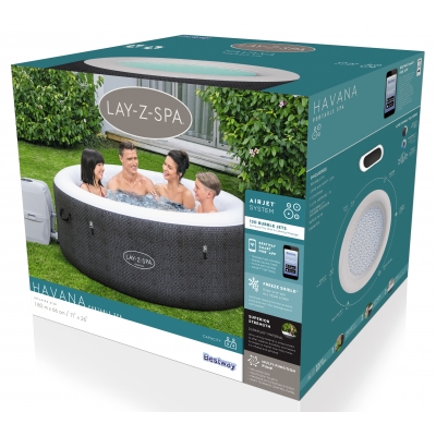 DMUCHANE JACUZZI SPA HAVANA WiFi 180x66 cm 4 os. - BESTWAY 60035