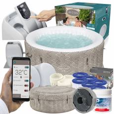 Zestaw PRESTIGE dmuchane jacuzzi spa MADRID WiFi 180x66 cm 4 os. - Bestway 60055