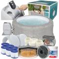 FULL ZESTAW DMUCHANE JACUZZI SPA ZURICH 180x66 cm 4 os. - BESTWAY 60065