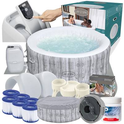 Zestaw PRESTIGE dmuchane jacuzzi spa FIJI 180x66 cm 4 os. - Bestway 60085