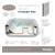 Dmuchane jacuzzi spa San Francisco 230x230x71 cm 7 os. WiFi - Bestway 6001Q