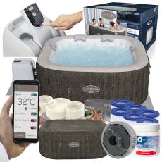 Zestaw PRESTIGE dmuchane jacuzzi spa Cabo 180x180x71 cm 6 os. WiFi - Bestway 6001R