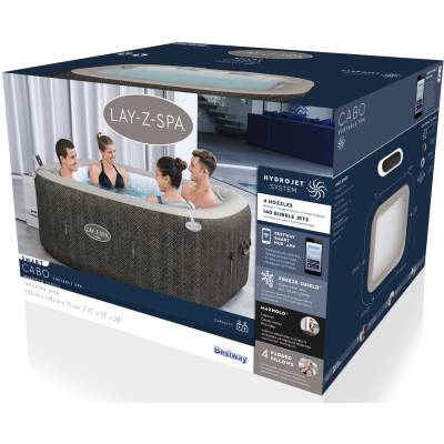 Zestaw PRESTIGE dmuchane jacuzzi spa Cabo 180x180x71 cm 6 os. WiFi - Bestway 6001R