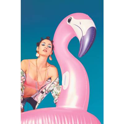 DUŻY DMUCHANY FLAMING WYSPA 173x170 cm - BESTWAY 41119