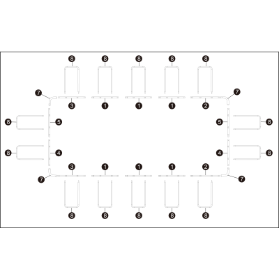 8w1 Basen stelażowy Steel Pro MAX 640x274x132 cm - Bestway 5612B