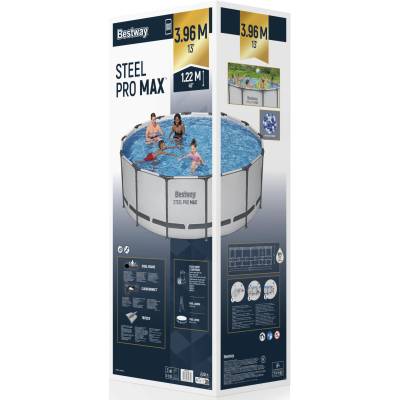 9w1 Basen stelażowy PRO MAX 396x122 cm -  Bestway 5618W