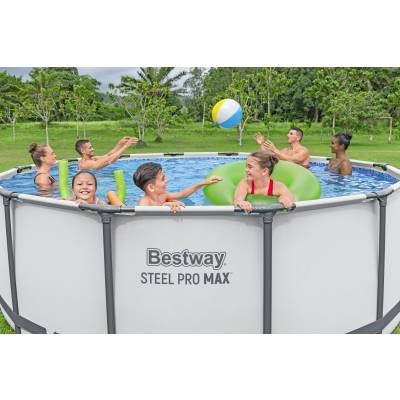 9w1 Basen stelażowy PRO MAX 396x122 cm -  Bestway 5618W