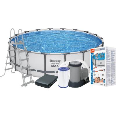 8w1 Basen stelażowy Steel Pro MAX 549x132 cm - Bestway 561FJ