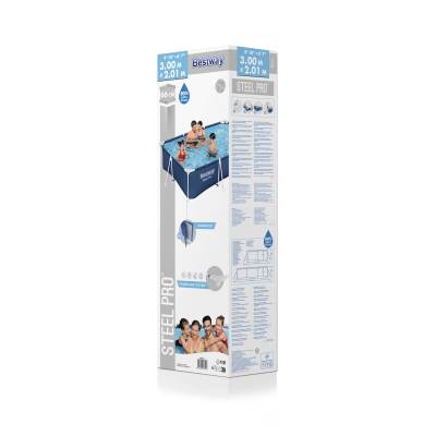 OGRODOWY BASEN STELAŻOWY 300x201x66 cm - BESTWAY 56404