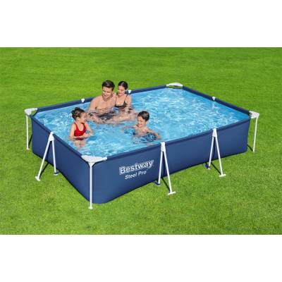 OGRODOWY BASEN STELAŻOWY 300x201x66 cm - BESTWAY 56404