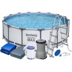 12w1 BASEN STELAŻOWY PRO MAX 457x122 cm - BESTWAY 56438