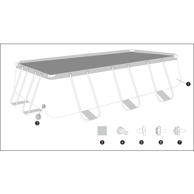 8w1 Basen ogrodowy Steel Pro MAX 404x201x100 cm - Bestway 56442